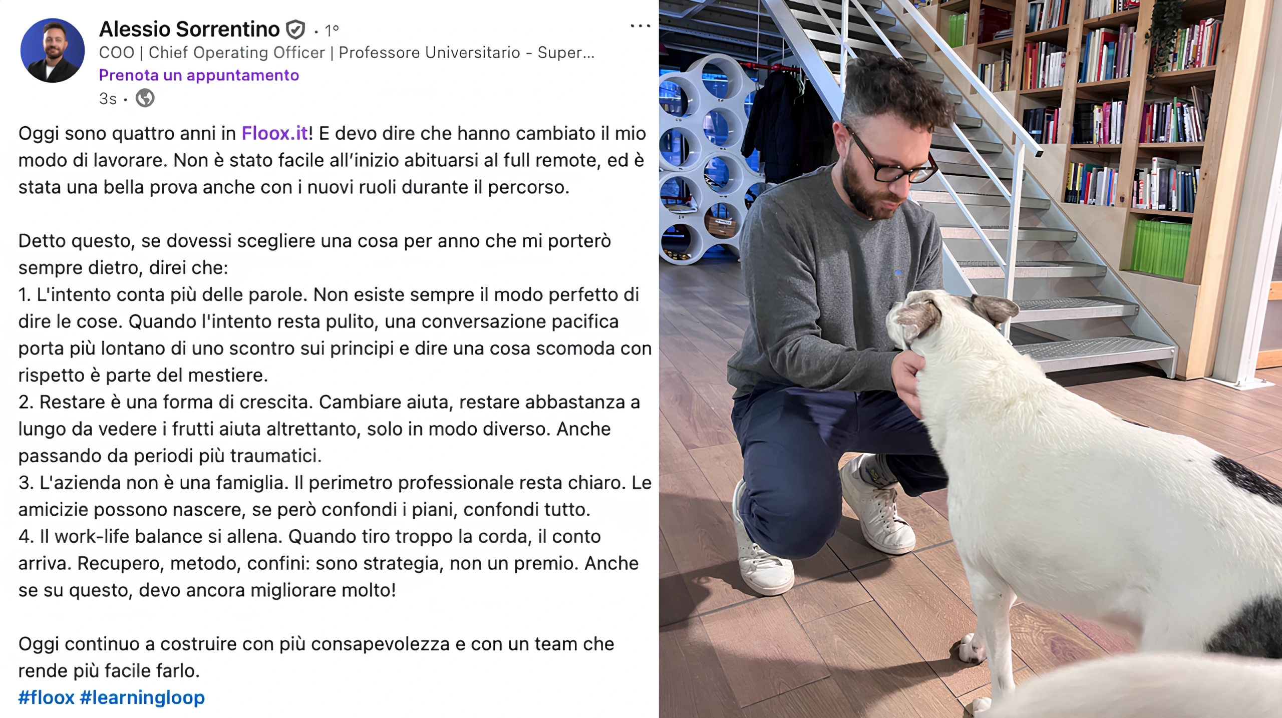 alessio sorrentino festeggia quattro anni in floox