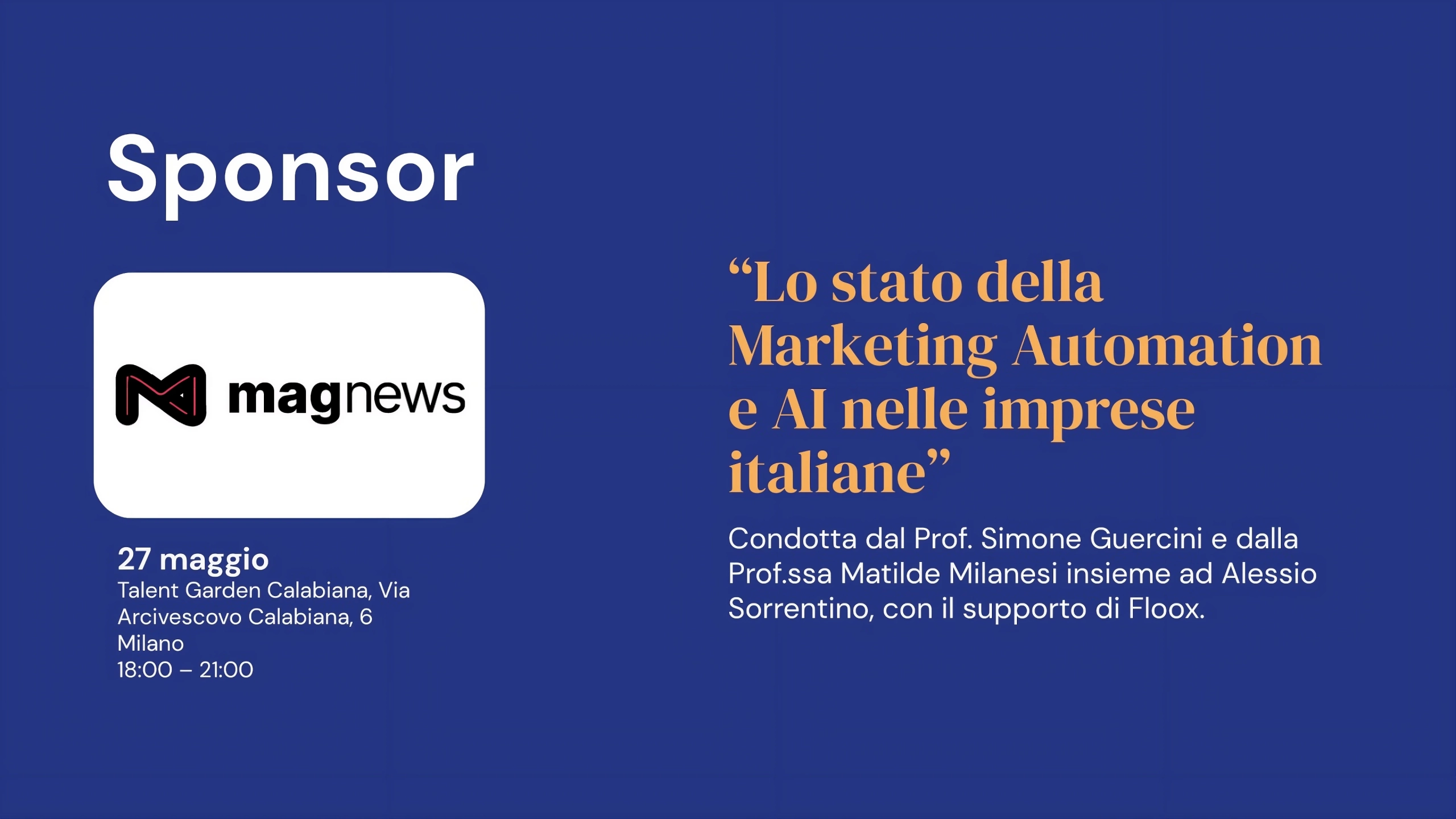 magnews sponsor floox ricerca ai automation