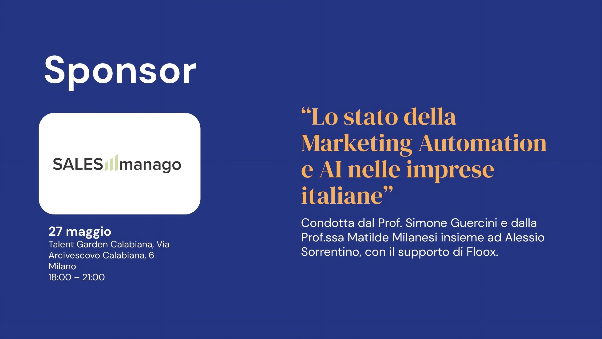 salesmanago sponsor floox ricerca ai automation